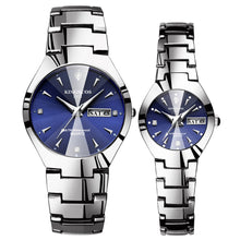 Load image into Gallery viewer, Couple Watches for Lovers Kingnuos Brand Quality Quartz Wrist Watch Men and Women Watches Date Week Luminous Display Pair Hours