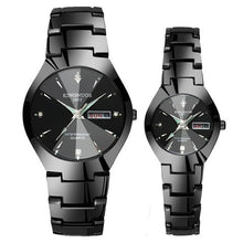 Load image into Gallery viewer, Couple Watches for Lovers Kingnuos Brand Quality Quartz Wrist Watch Men and Women Watches Date Week Luminous Display Pair Hours