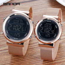 Load image into Gallery viewer, Relogio Digital Rose Gold Luxury Men Women Watches LED Electronic Sport Waterproof Clock Fashion Stainless Steel Smart Wristwatc