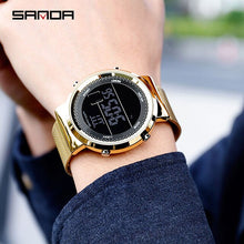 Load image into Gallery viewer, Relogio Digital Rose Gold Luxury Men Women Watches LED Electronic Sport Waterproof Clock Fashion Stainless Steel Smart Wristwatc