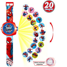Load image into Gallery viewer, Kid Watches Spiderman Can The Projection Toys for Boy Girl Children Watch