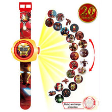 Load image into Gallery viewer, Kid Watches Spiderman Can The Projection Toys for Boy Girl Children Watch