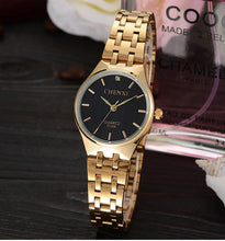 Load image into Gallery viewer, Lovers Gold Watch Men Watches Luxury Brand Famous Wristwatch Female&Male Clock Golden Stainless Steel WristWatch Quartz Original