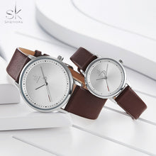 Load image into Gallery viewer, Shengke Men Women Fashion Lovers Couple Watches Leather Band Strap Watch Set Quartz Ladies Wristwatch Relogio Saat Reloj Montre