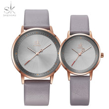 Load image into Gallery viewer, Shengke Men Women Fashion Lovers Couple Watches Leather Band Strap Watch Set Quartz Ladies Wristwatch Relogio Saat Reloj Montre