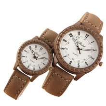 Load image into Gallery viewer, 2 Pcs Vintage Leisure Imitation Wood Pair Watches Men Women Lovers Couple Quartz Wristwatch
