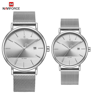 Watches NAVIFORCE Luxury Brand Watch Lover Set Analog Quartz Simple Wristwatch Waterproof Ladies Couple Clock Relogio Masculino