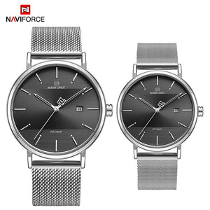 Watches NAVIFORCE Luxury Brand Watch Lover Set Analog Quartz Simple Wristwatch Waterproof Ladies Couple Clock Relogio Masculino