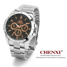 Load image into Gallery viewer, CHENXI Brand Quartz Watch Lover Top Luxury Gold Watches Men Clock Steel Women Wristwatch Couple Quartz-Watches Relogio Masculino
