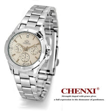 Load image into Gallery viewer, CHENXI Brand Quartz Watch Lover Top Luxury Gold Watches Men Clock Steel Women Wristwatch Couple Quartz-Watches Relogio Masculino
