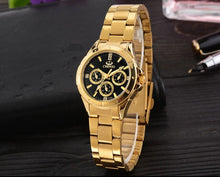 Load image into Gallery viewer, CHENXI Brand Quartz Watch Lover Top Luxury Gold Watches Men Clock Steel Women Wristwatch Couple Quartz-Watches Relogio Masculino
