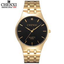 Load image into Gallery viewer, Lovers Gold Watch Men Watches Luxury Brand Famous Wristwatch Female&amp;Male Clock Golden Stainless Steel WristWatch Quartz Original
